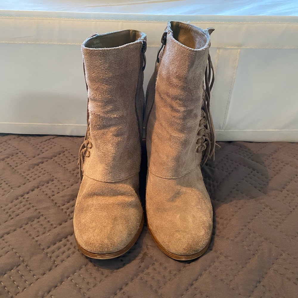 Tan ankle boots